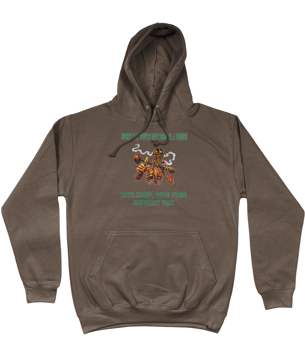 Heren Hoodie ride-free-skull-zwart-shirt