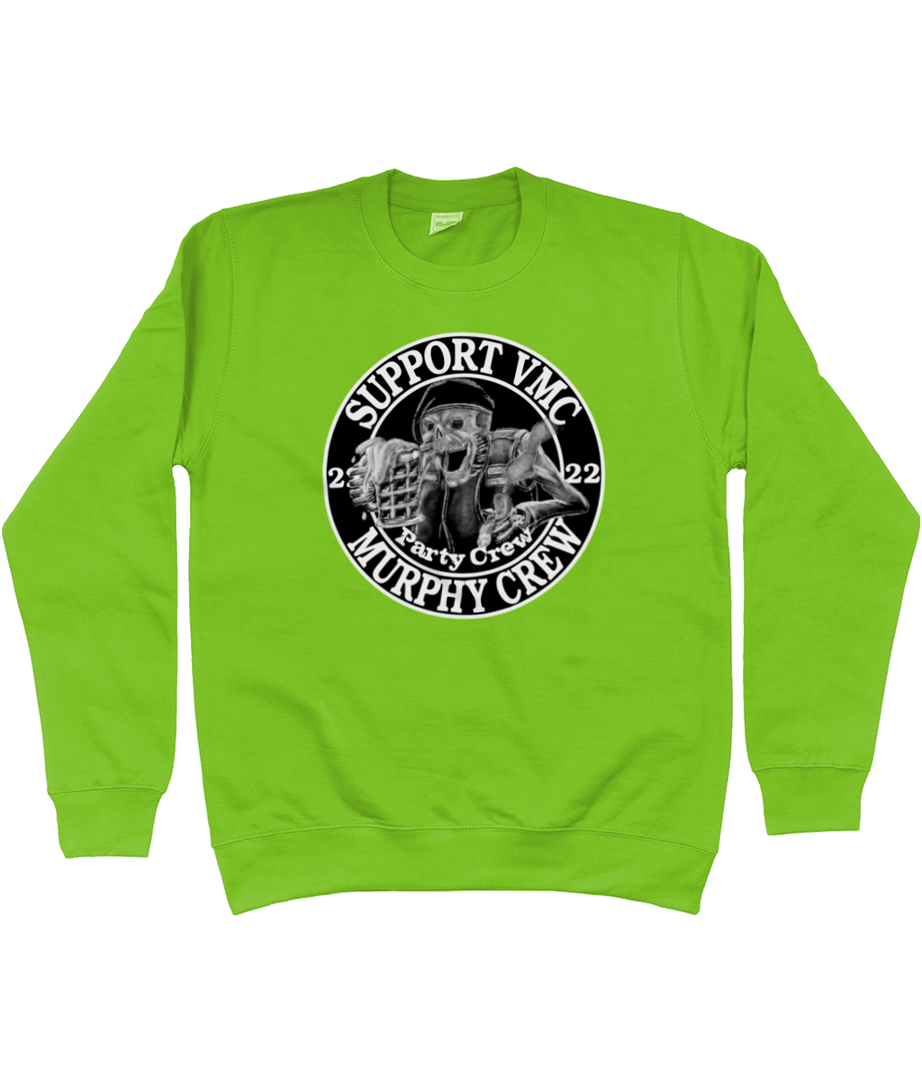 Heren Sweatshirt Party-Crew-Logo