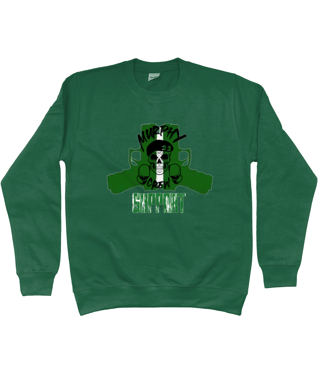Heren Sweatshirt Murphy Pistols Met Mouwopdruk SUPPORT G&W