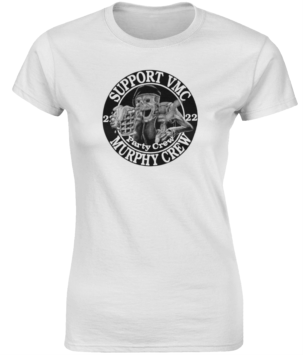 Dames T-Shirt Party-Crew-Logo