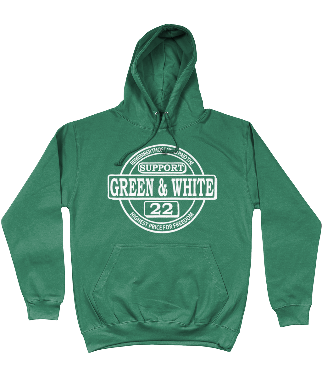 Hoodie Classic Support Green&White