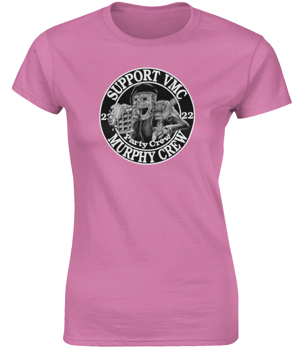 Dames T-Shirt Party-Crew-Logo