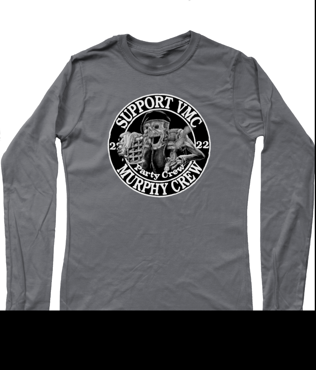 Heren Long Sleeve T-Shirt Party-Crew-Logo
