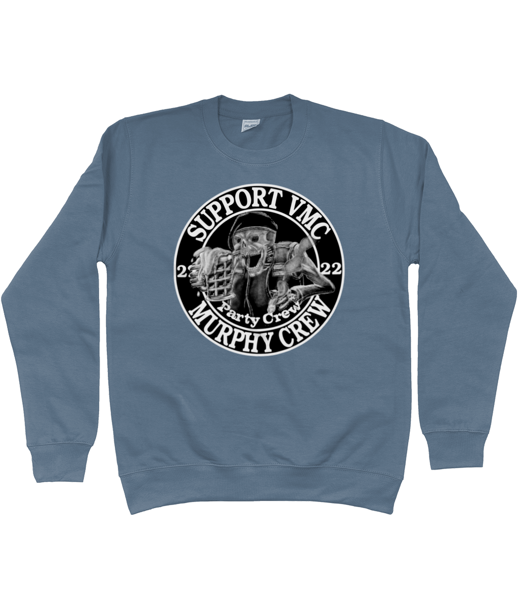 Heren Sweatshirt Party-Crew-Logo SUPPORT G&W SUPPORT G&W