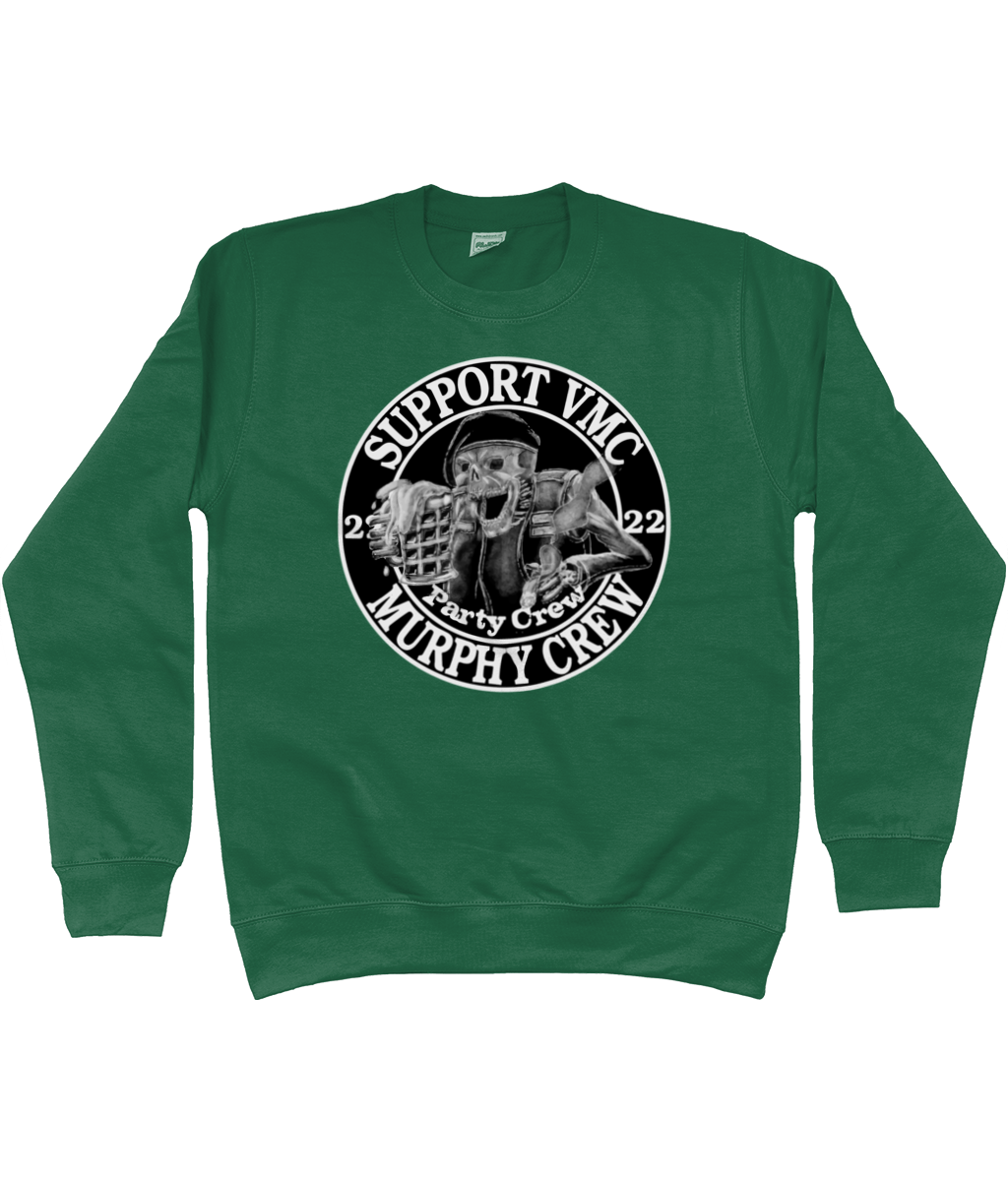 Heren Sweatshirt Party-Crew-Logo SUPPORT G&W SUPPORT G&W