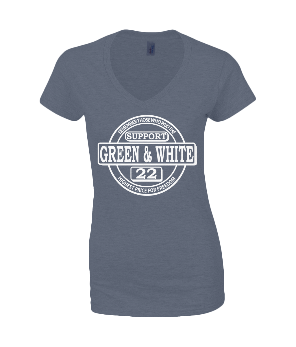 Dames V-Neck T-Shirt Classic Support G&W