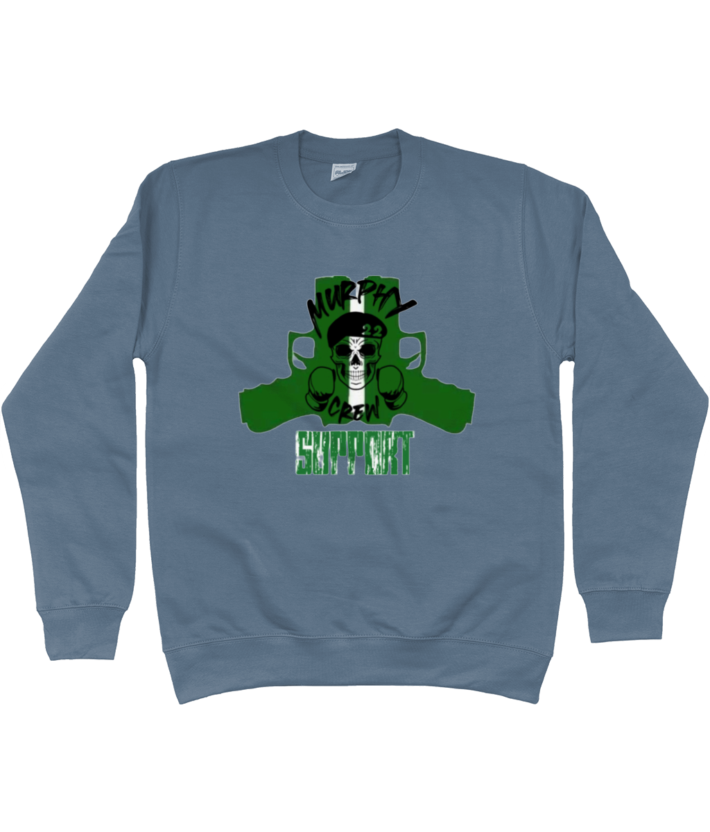 Heren Sweatshirt Murphy Pistols Met Mouwopdruk SUPPORT G&W