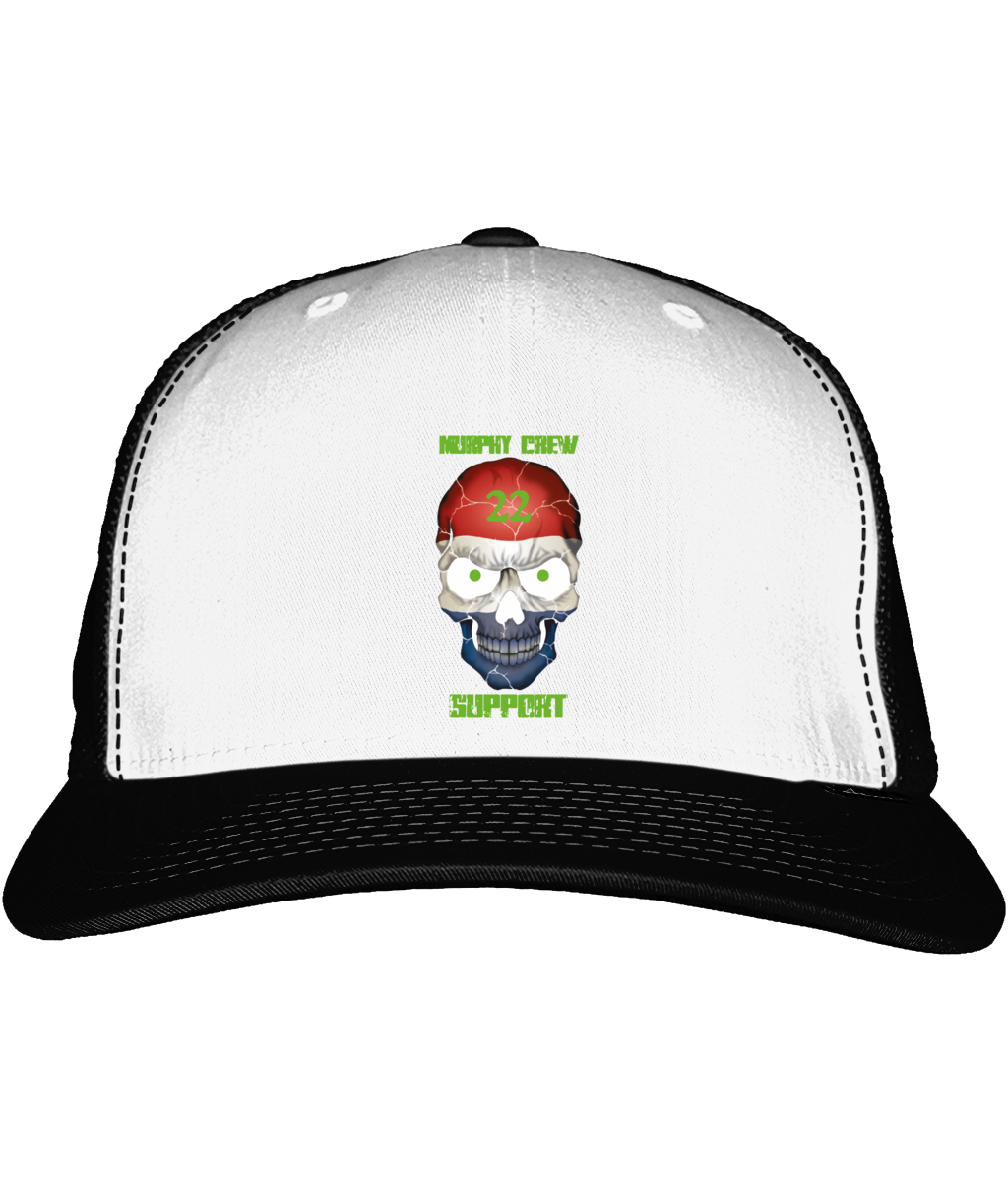 Vintage Snapback Trucker Cap Support-Skull