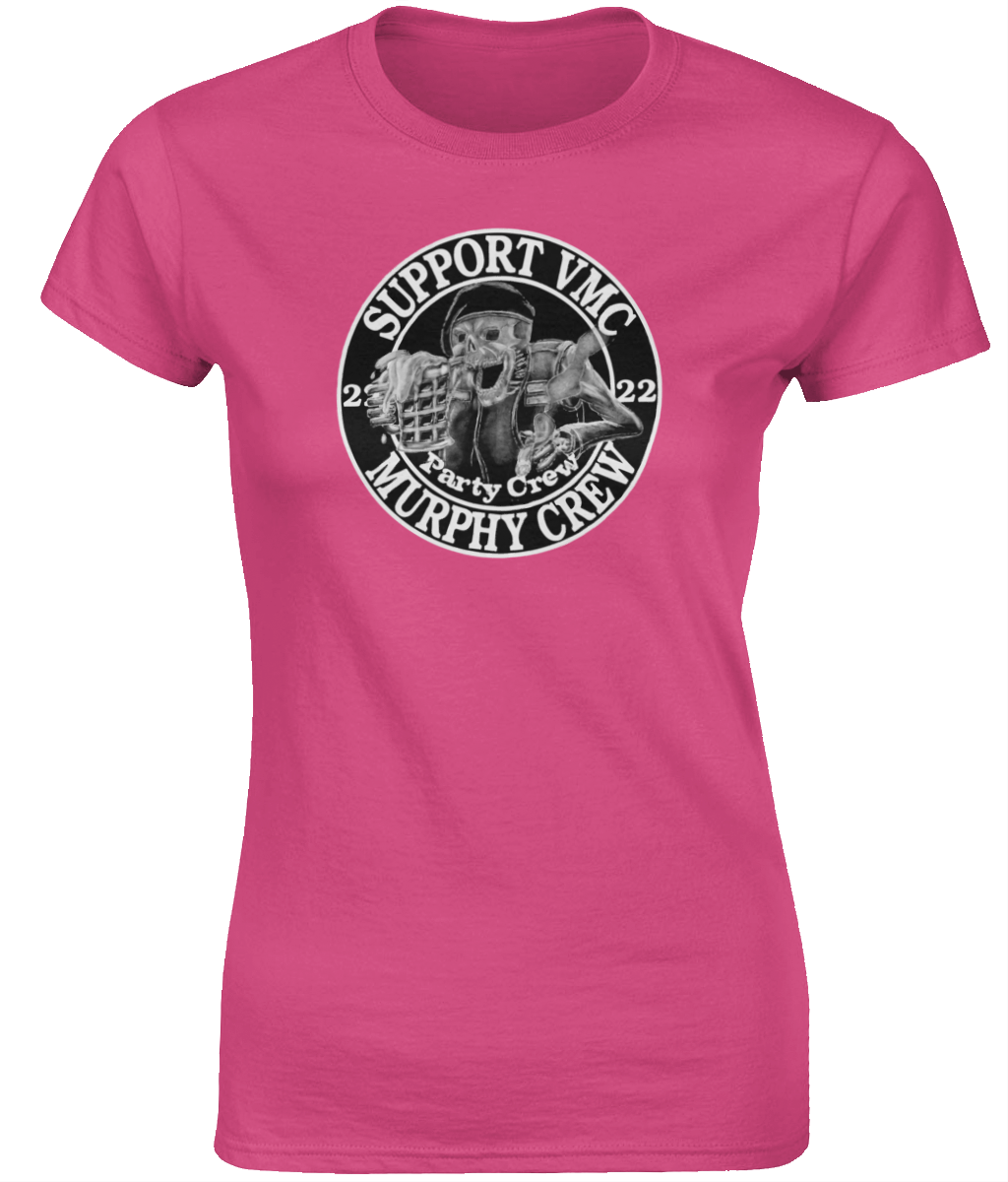 Dames T-Shirt Party-Crew-Logo