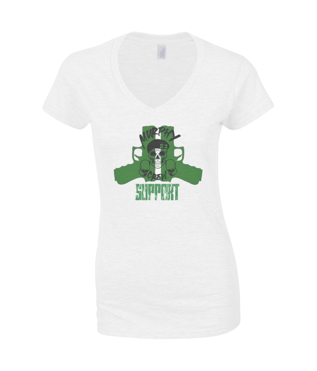 Dames V-Neck T-Shirt Murphy Pistols