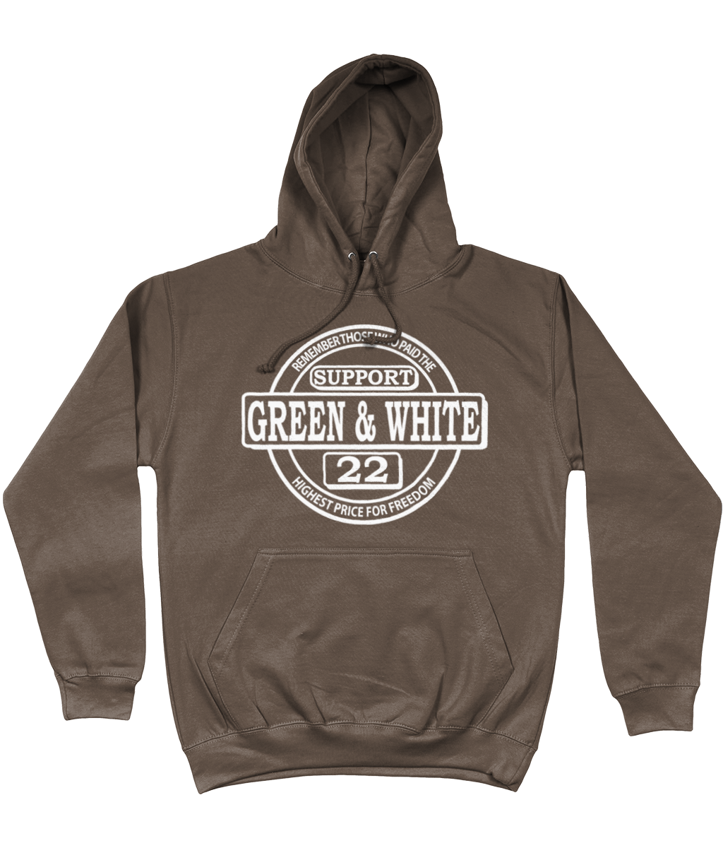 Hoodie Classic Support Green&White