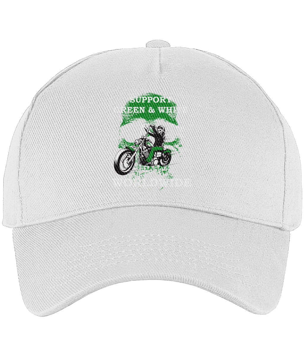 Ultimate 5 Panel Cap Support-Green-en-White-Worldwide