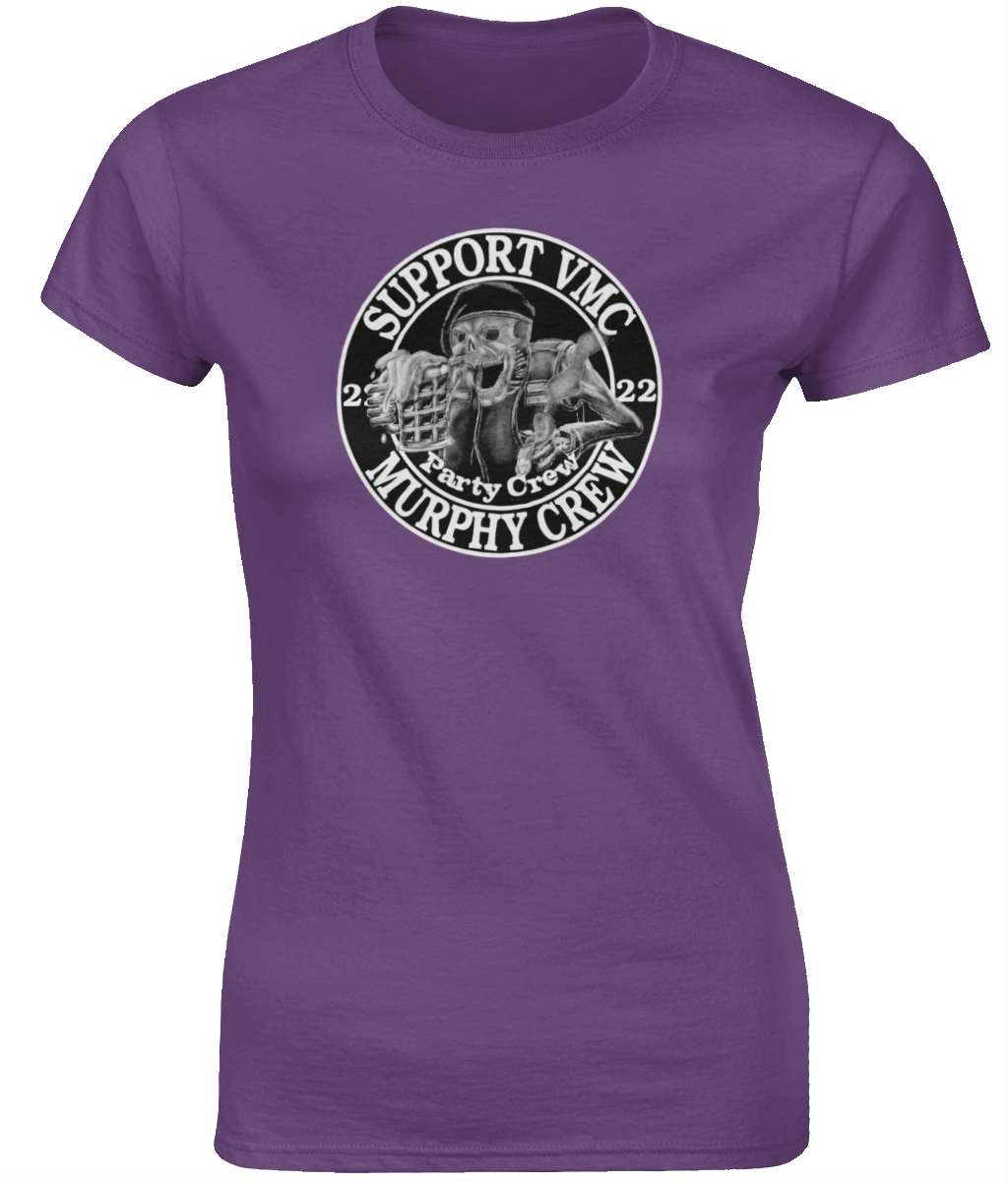 Dames T-Shirt Party-Crew-Logo