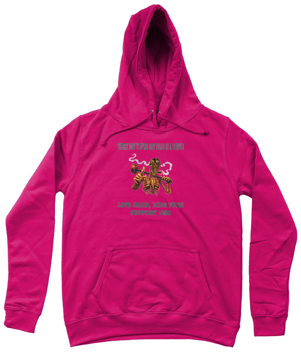 Dames Hoodie ride-free-skull