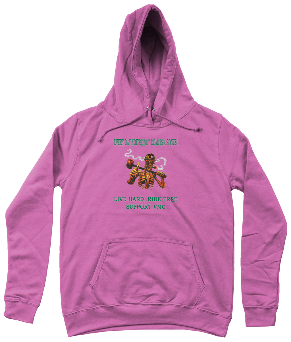 Dames Hoodie ride-free-skull