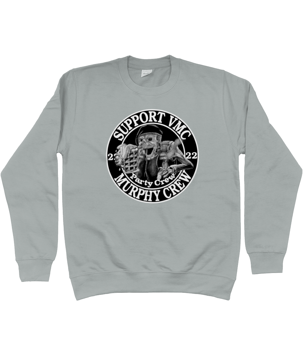 Heren Sweatshirt Party-Crew-Logo