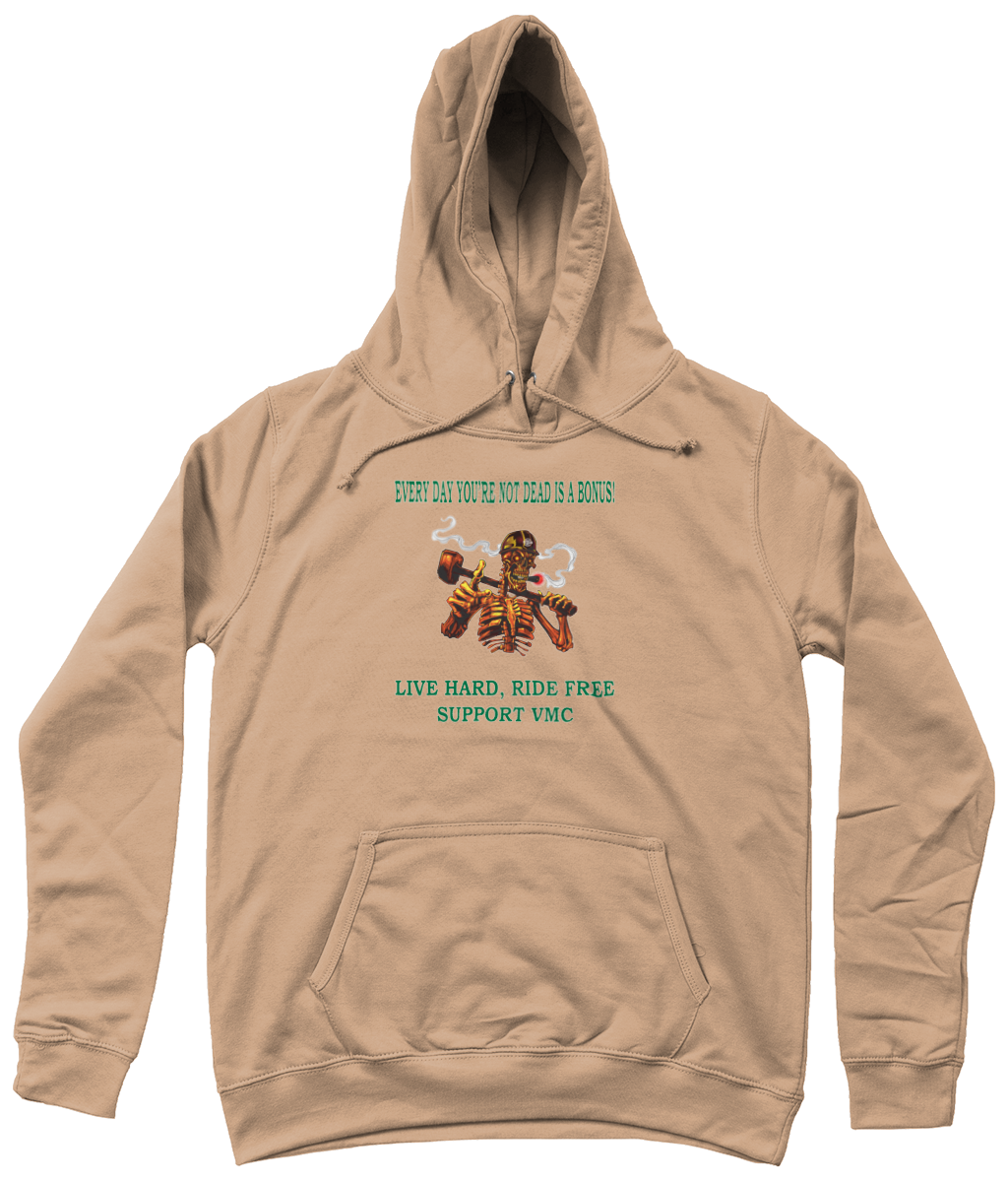 Dames Hoodie ride-free-skull