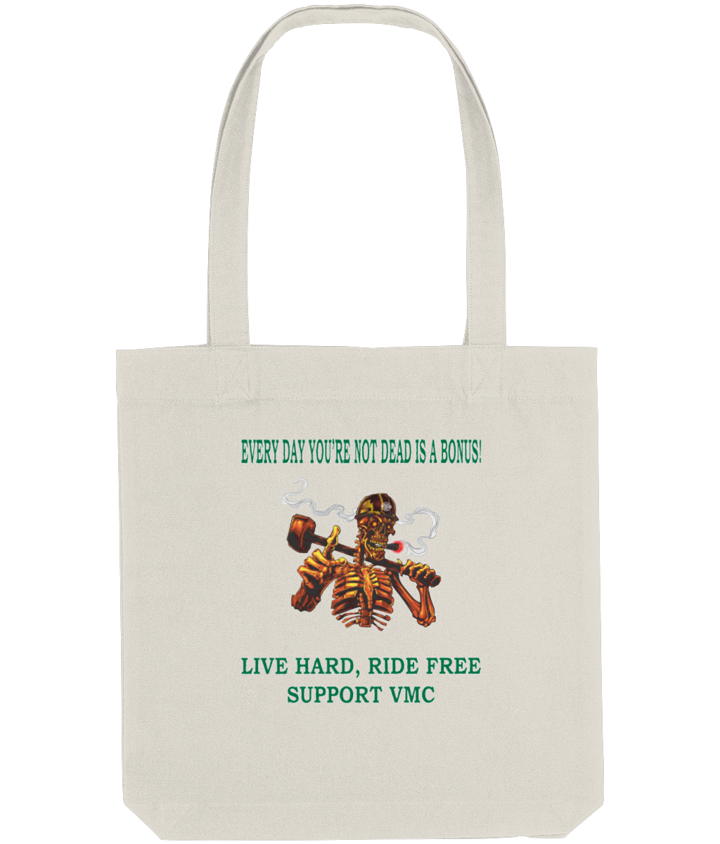 Tote Bag ride-free-skull