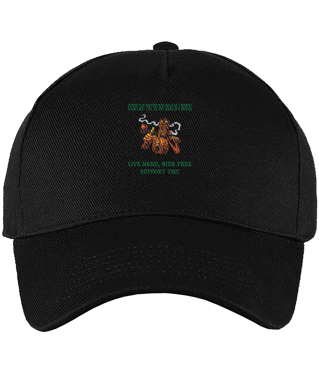 Ultimate 5 Panel Cap ride-free-skull