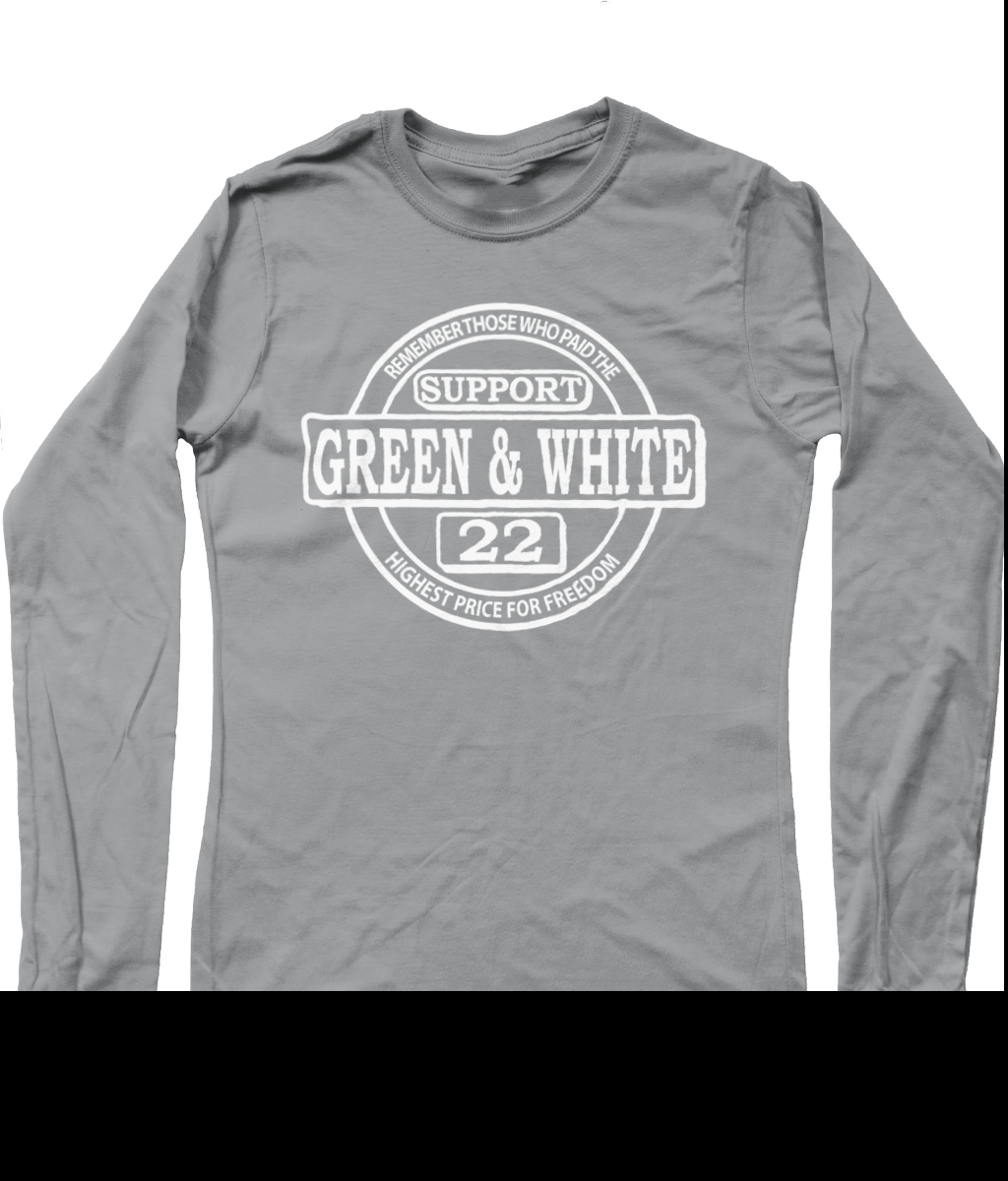 Heren Long Sleeve Classic Support Green&White