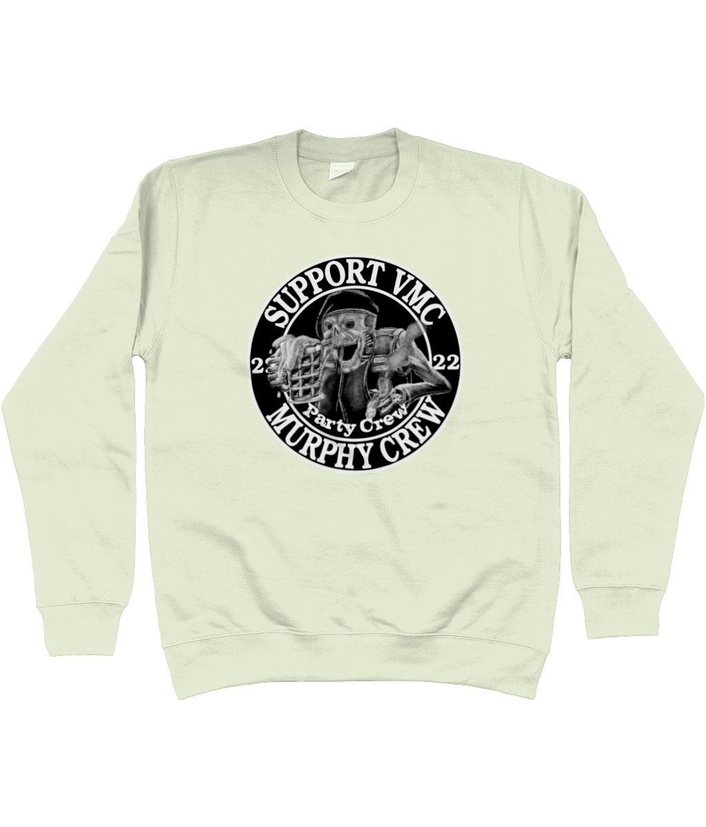 Heren Sweatshirt Party-Crew-Logo