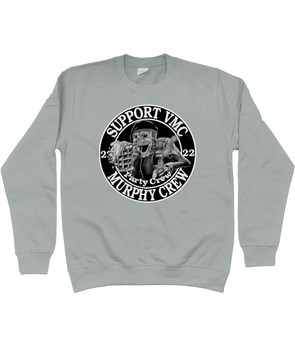 Heren Sweatshirt Party-Crew-Logo SUPPORT G&W SUPPORT G&W