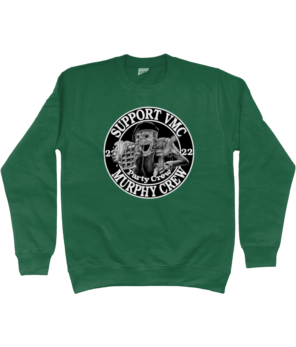Heren Sweatshirt Party-Crew-Logo