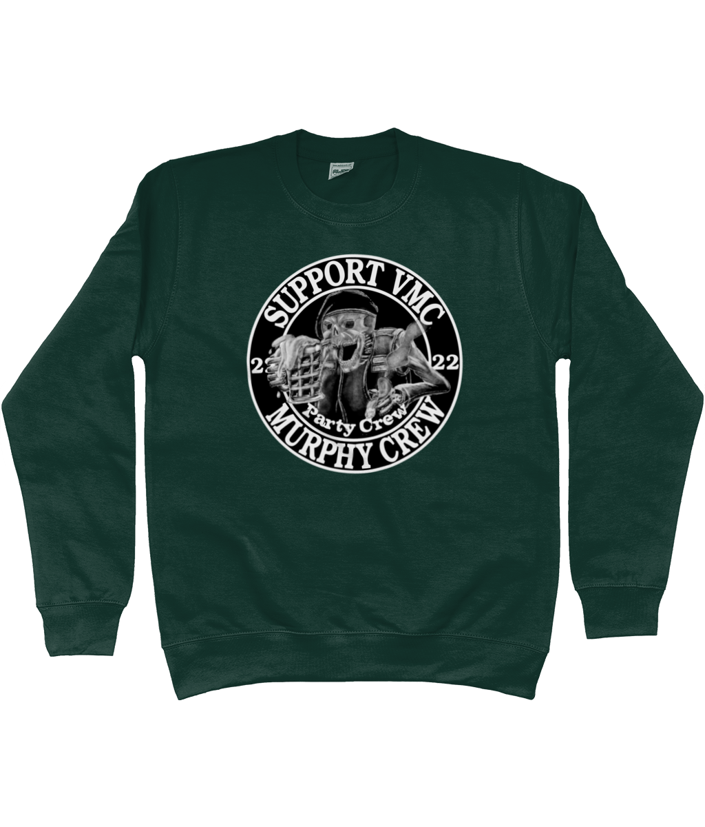Heren Sweatshirt Party-Crew-Logo