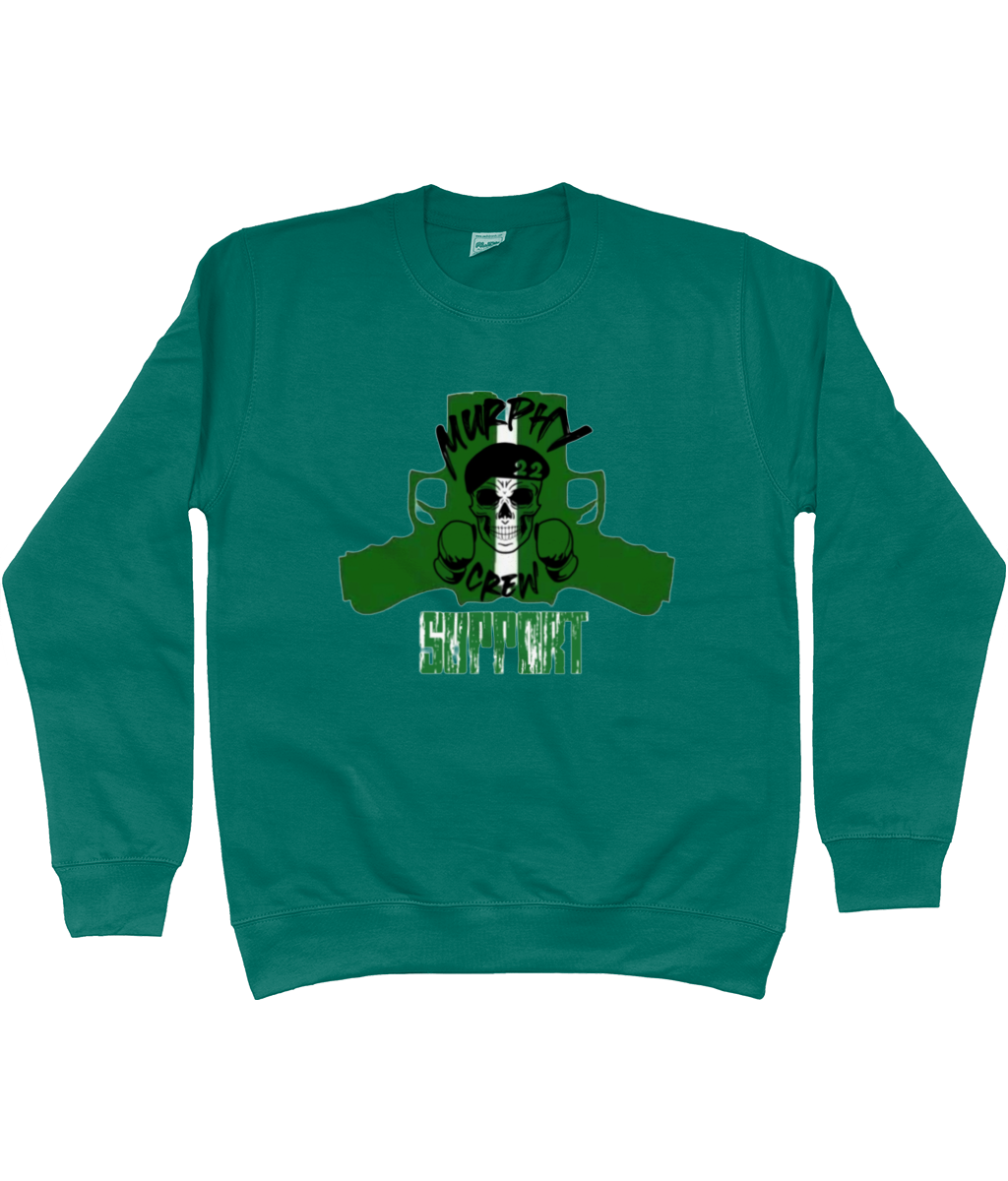 Heren Sweatshirt Murphy Pistols Met Mouwopdruk SUPPORT G&W