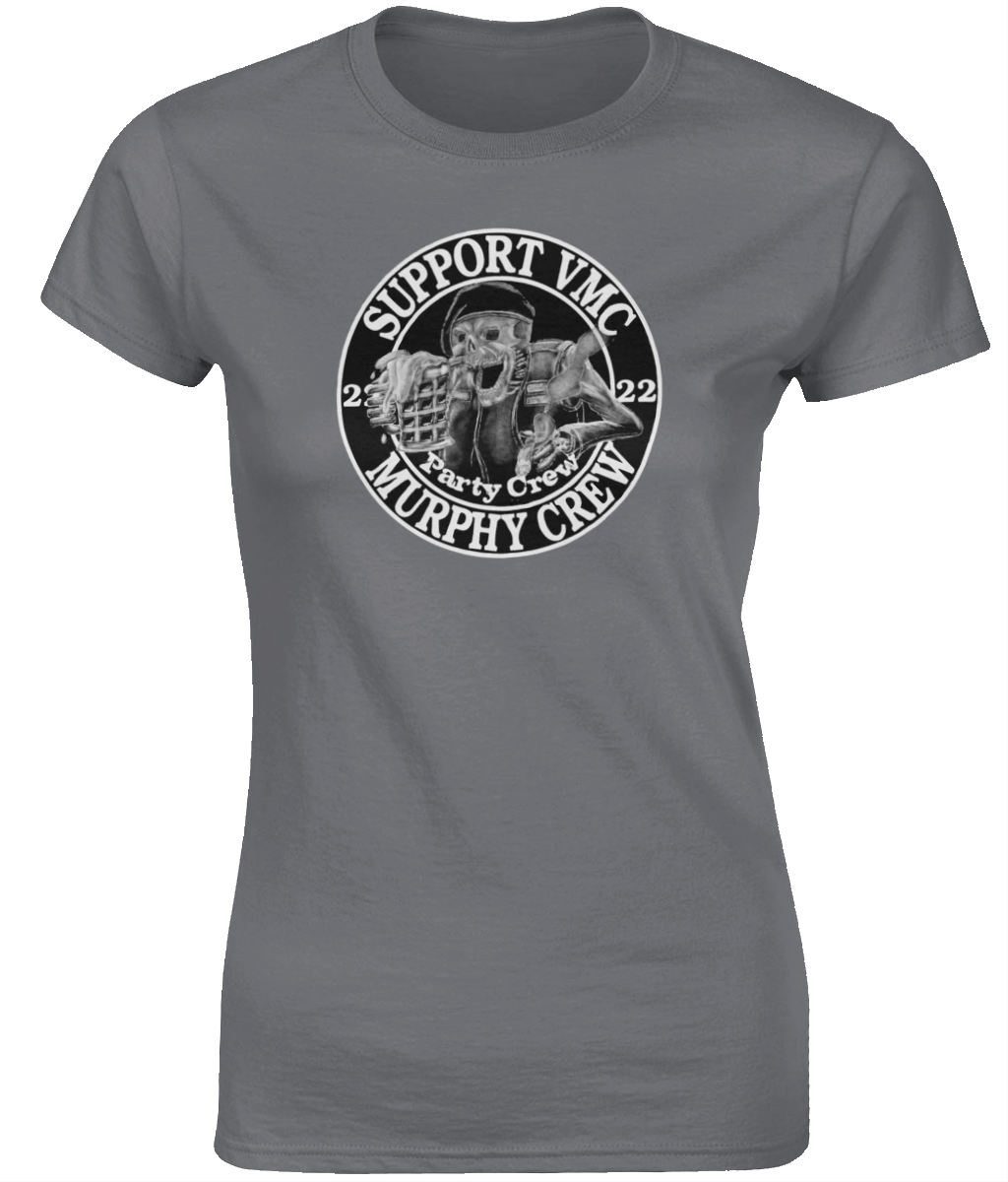 Dames T-Shirt Party-Crew-Logo