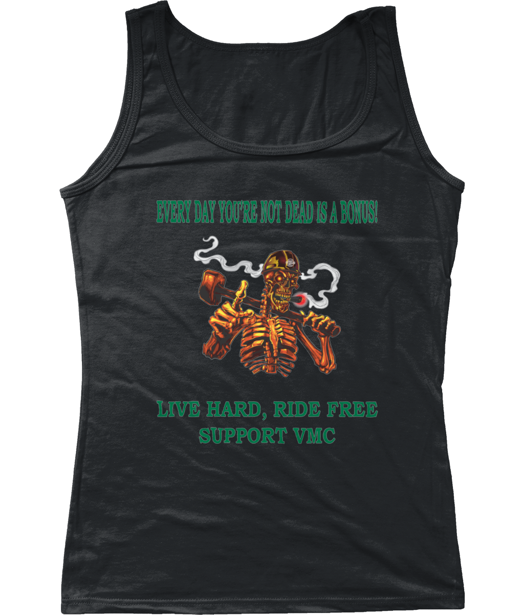 Dames Tank Top ride-free-skull