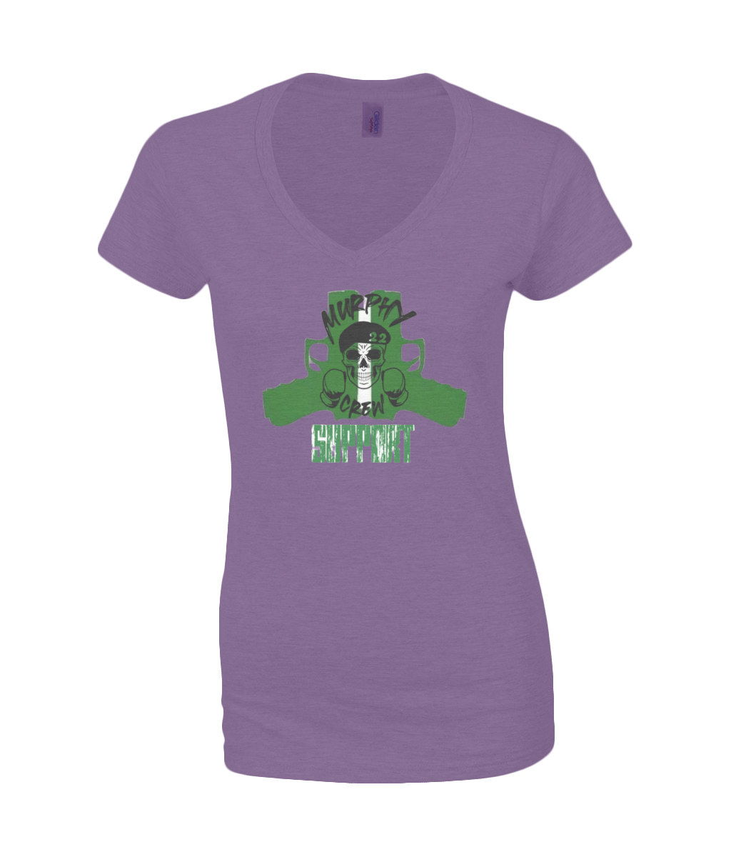 Dames V-Neck T-Shirt Murphy Pistols