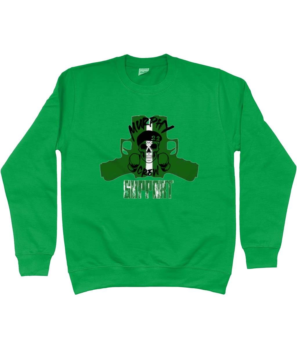 Heren Sweatshirt Murphy Pistols Met Mouwopdruk SUPPORT G&W