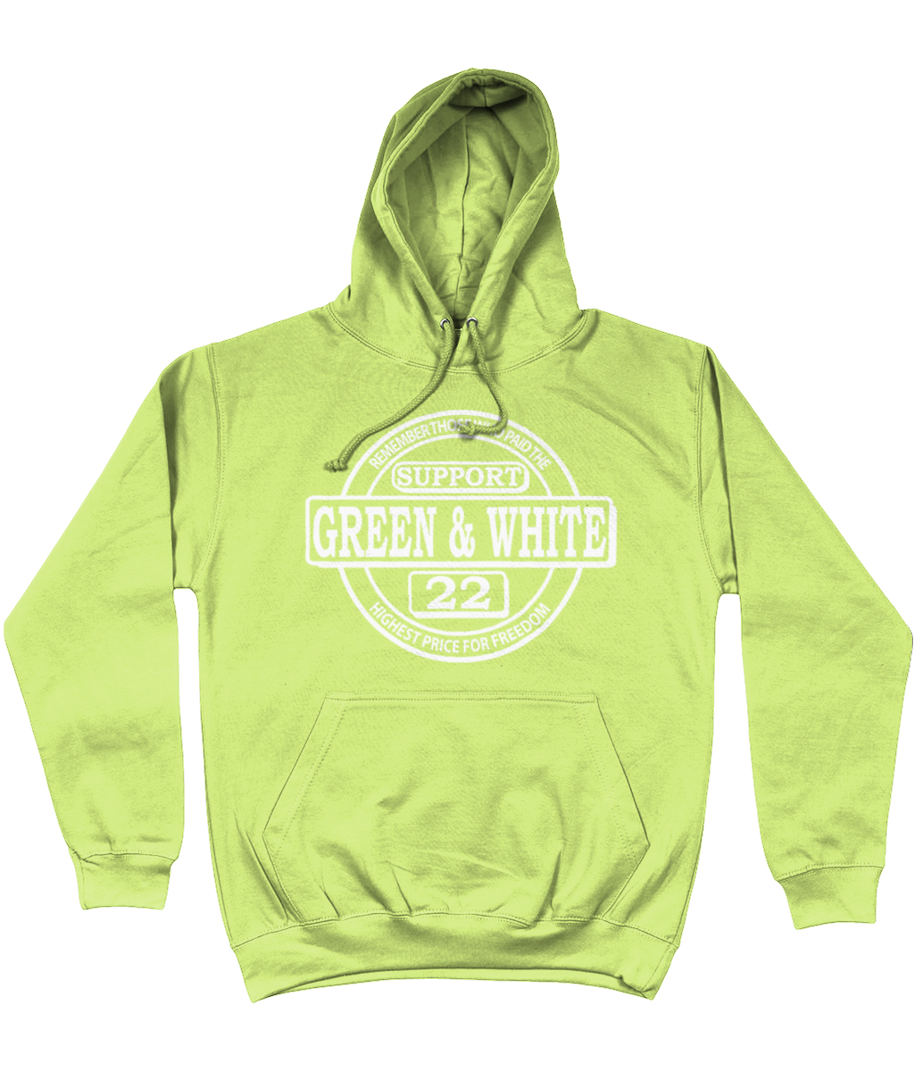 Hoodie Classic Support Green&White