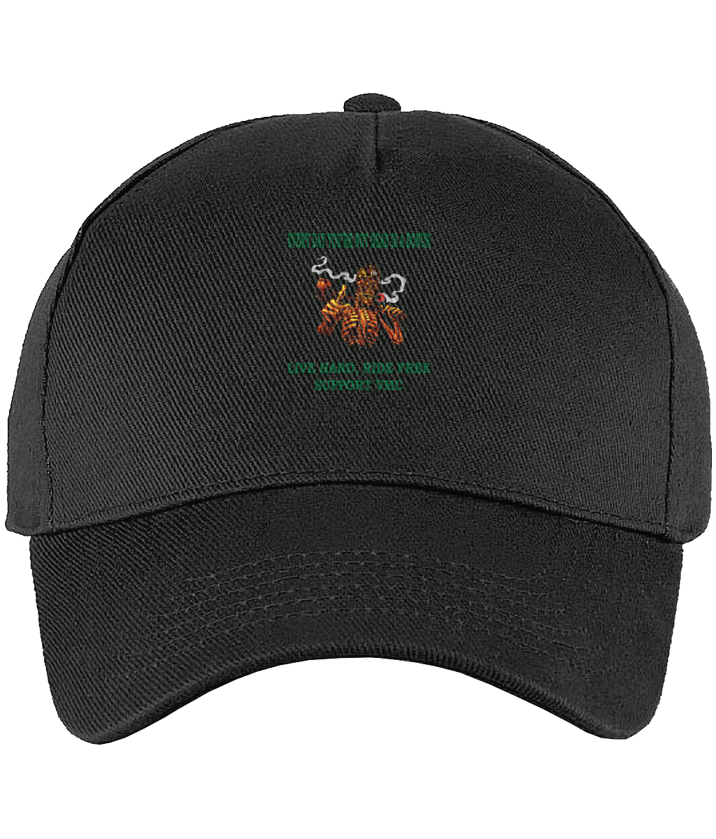 Ultimate 5 Panel Cap ride-free-skull