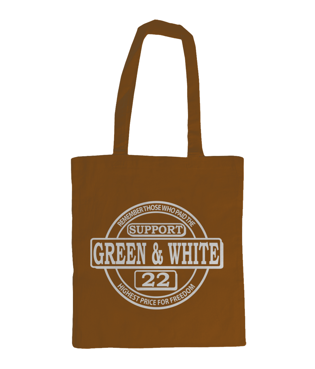 Bag for Life - Long Handles supportgreenwhite30x25