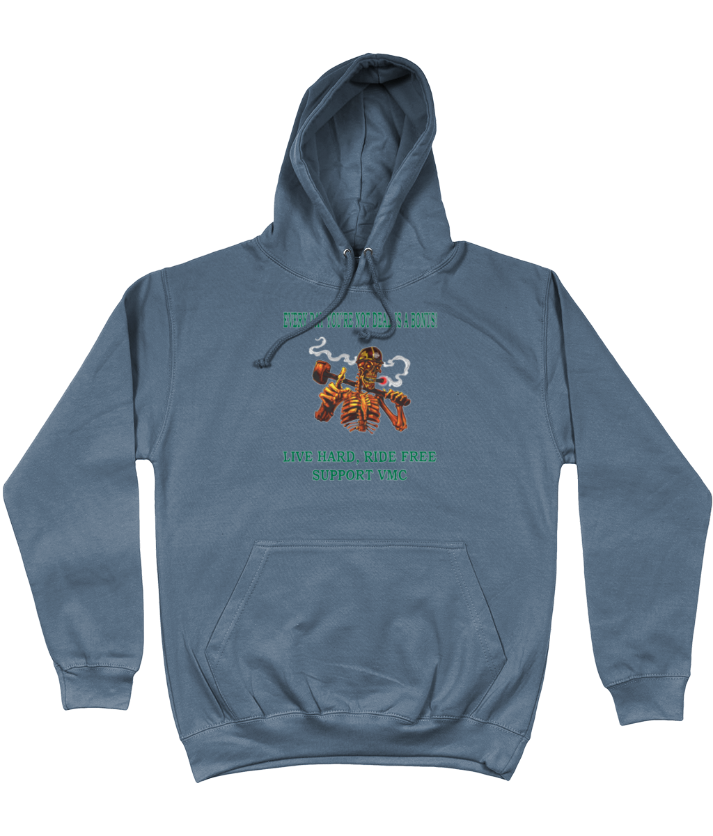 Heren Hoodie ride-free-skull-zwart-shirt