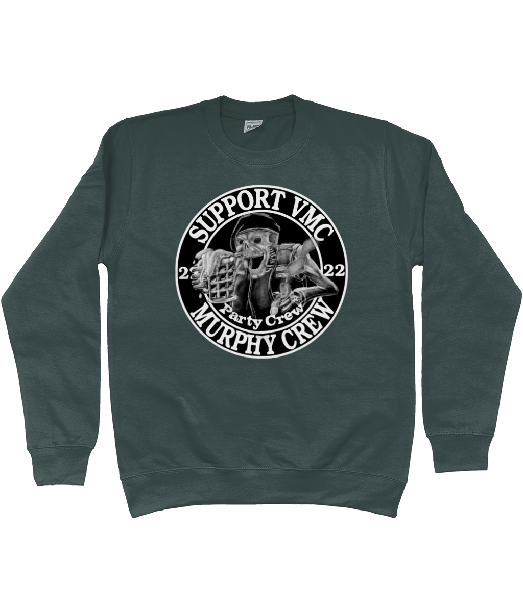 Heren Sweatshirt Party-Crew-Logo SUPPORT G&W SUPPORT G&W