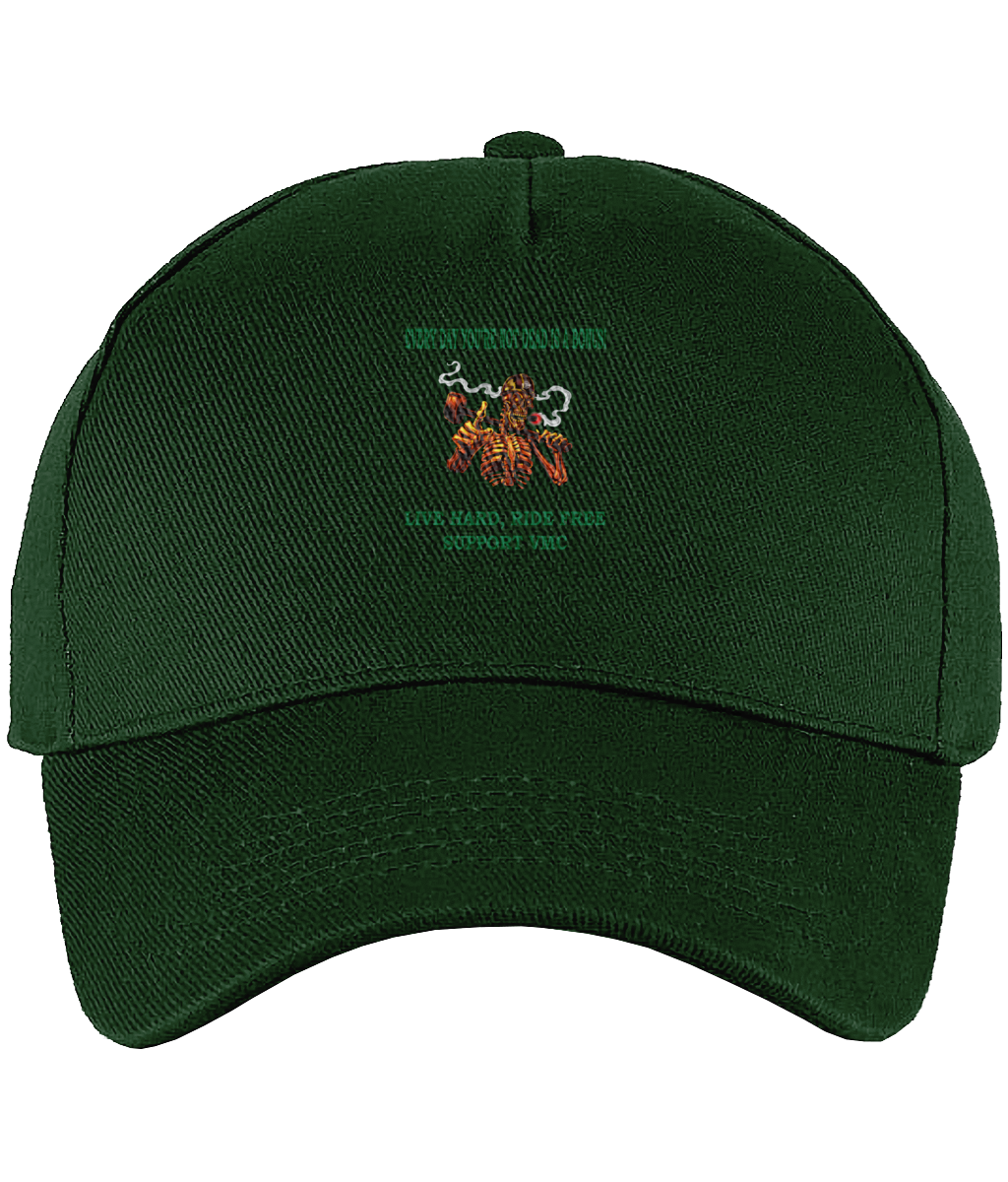 Ultimate 5 Panel Cap ride-free-skull