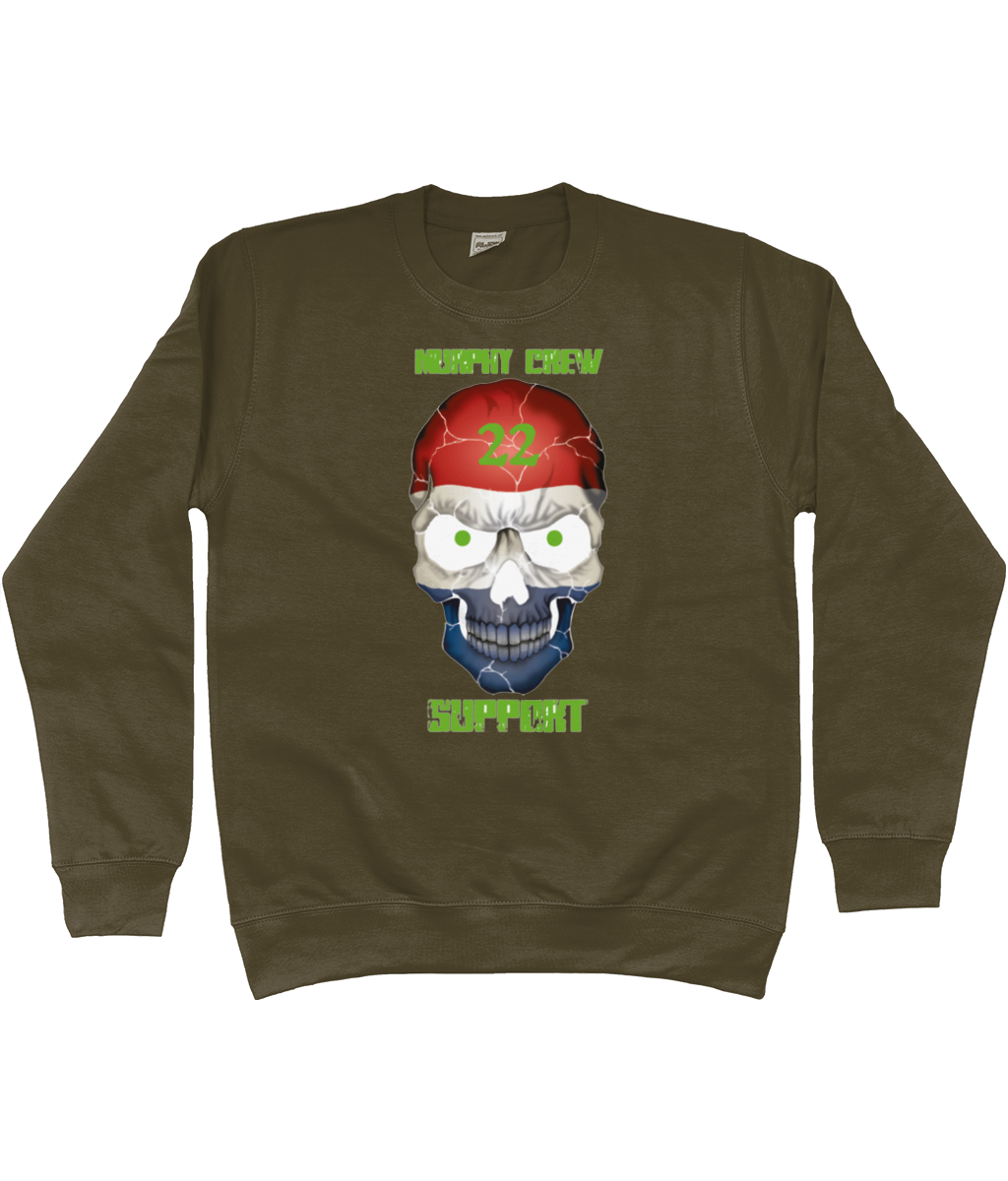 Heren Sweatshirt Support-Skull