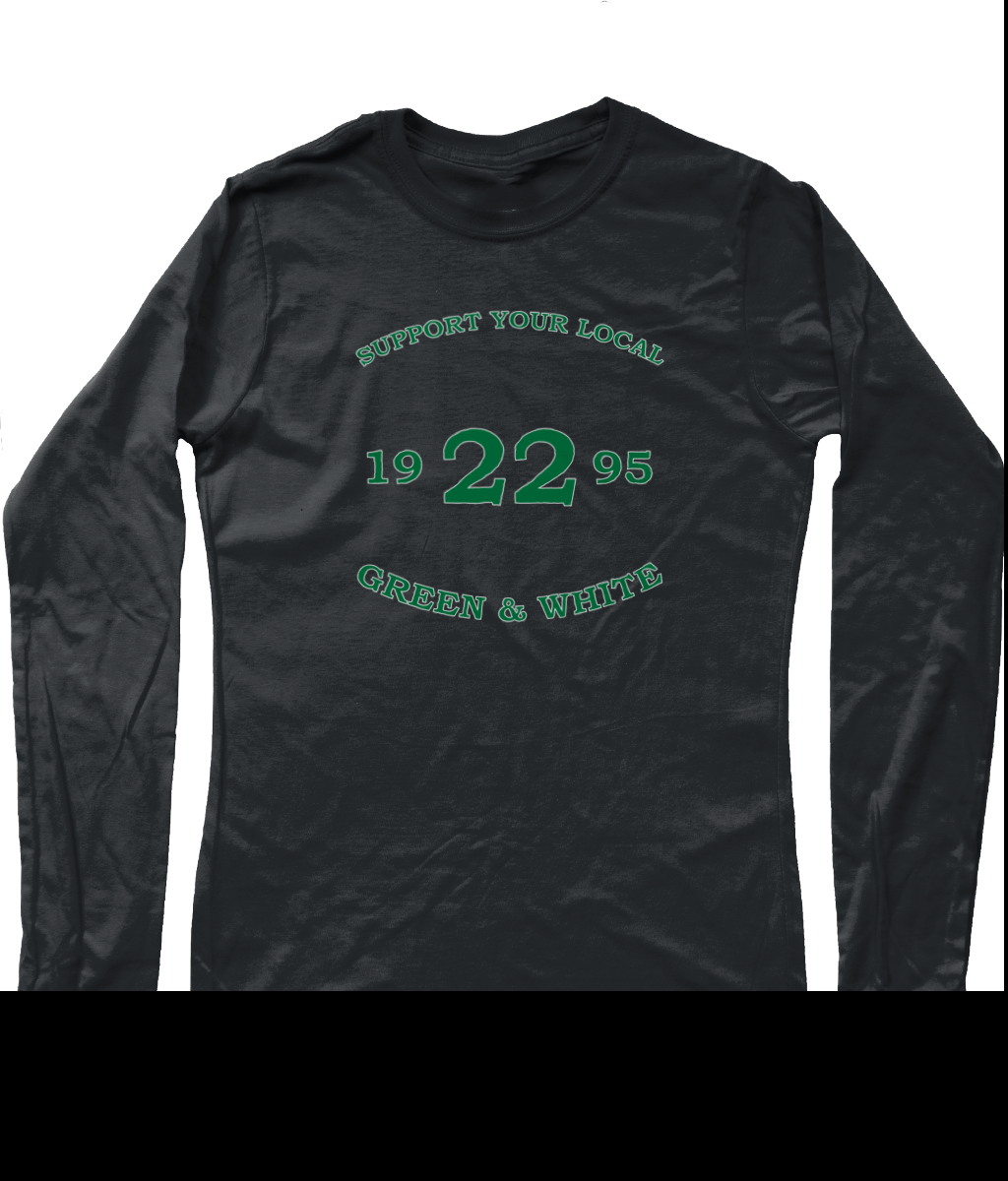 Heren Long Sleeve T-Shirt Support-Tekst-1995