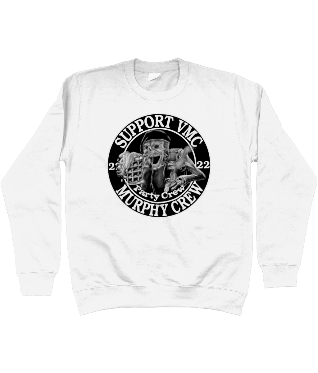 Heren Sweatshirt Party-Crew-Logo SUPPORT G&W SUPPORT G&W