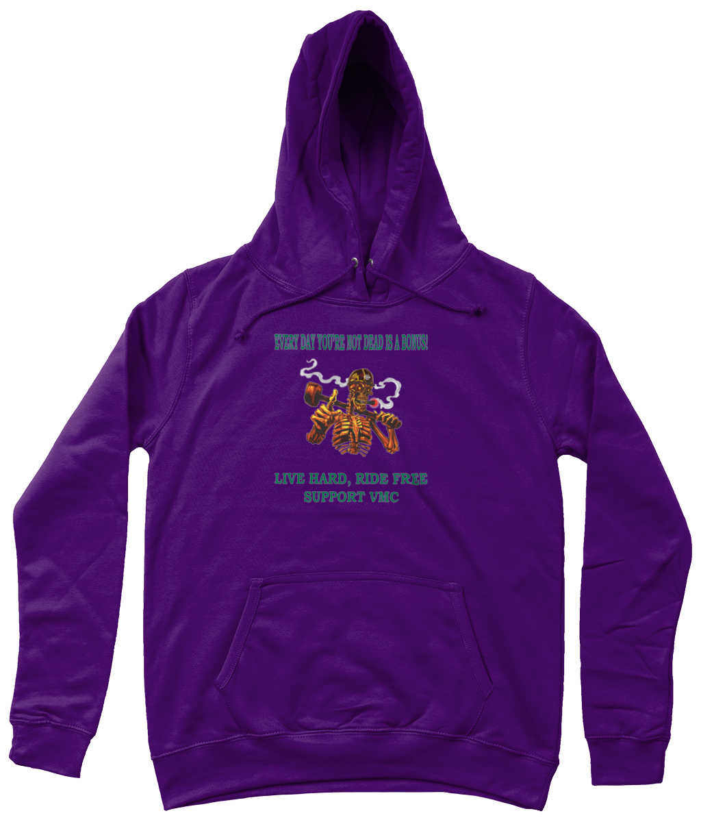 Dames Hoodie ride-free-skull