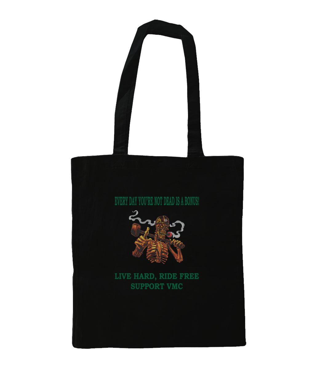 Bag for Life - Long Handles ride-free-skull