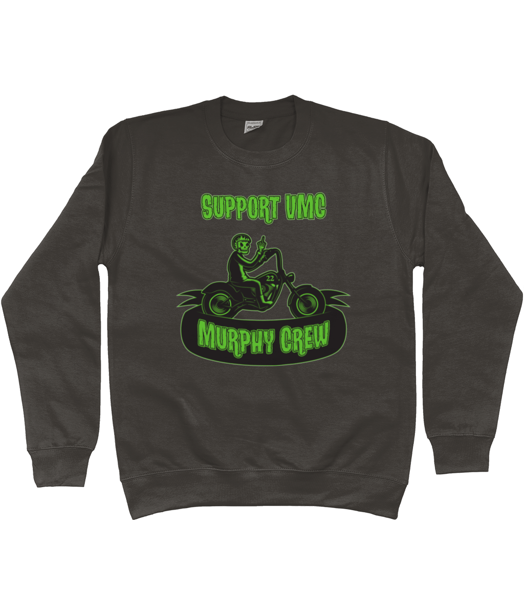 Heren Sweatshirt bike dude Mouwopdruk SUPPORT G&W