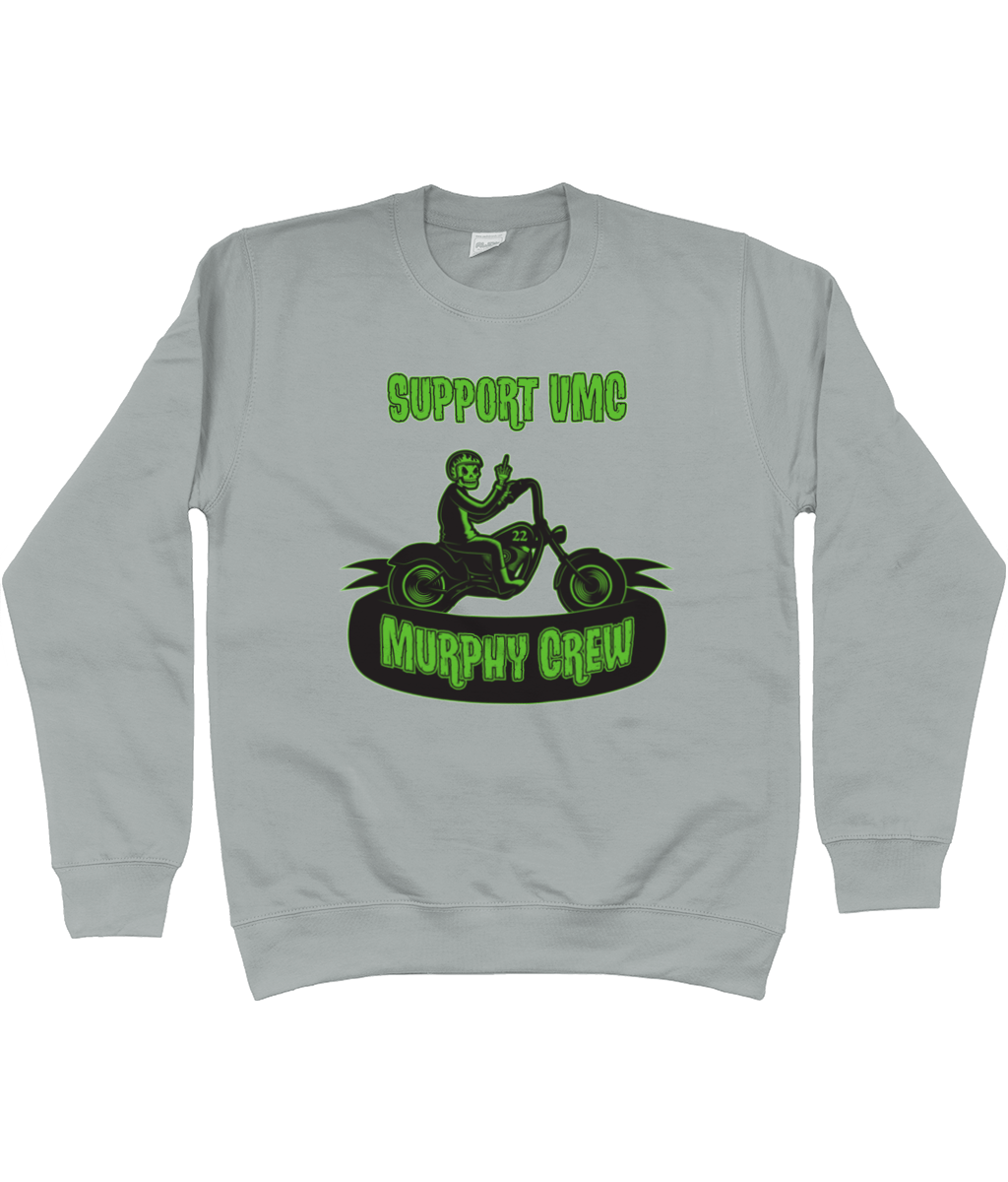 Heren Sweatshirt bike dude Mouwopdruk SUPPORT G&W