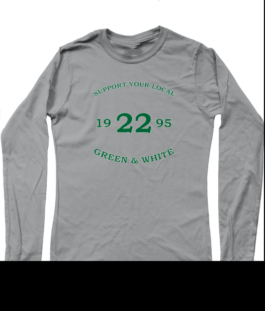 Heren Long Sleeve T-Shirt Support-Tekst-1995