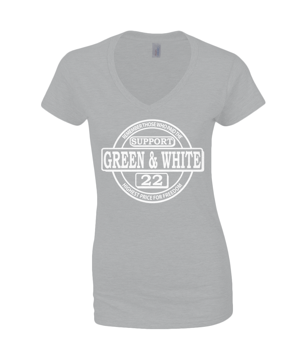 Women's V-Neck T-Shirt Classic Support G&amp;W