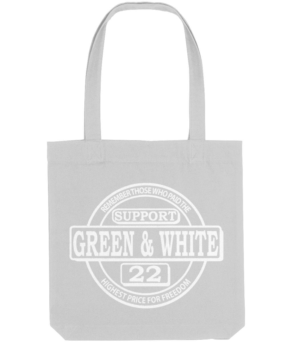 Tote Bag supportgreenwhite30x25