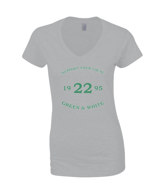 Ladies SoftStyle V-Neck T-Shirt - Gildan Support-Tekst-1995